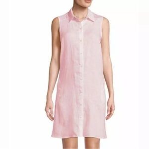 Saks Fifth Avenue Pink button down dress